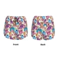 thumbnail image 3 of KLL Watercolor Owl Pattern Shorts Women,Athletic Shorts High Waisted Running Shorts Pocket Sporty Short Gym Elastic Workout Shorts-Small, 3 of 7