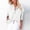 White, variant on Oplxuo Women's Half Button Oversized Hoodies, Casual Long Sleeve Loose Pullover Hooded Sweatshirt Trendy Tunic Blouses