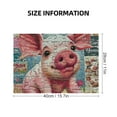 thumbnail image 2 of BCIIG Pig Puzzle Wooden Jigsaw Puzzle Eco-Friendly Impossible Puzzles Relaxation Gift for Family Friends 300 PCS, 2 of 6