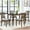 Walnut, variant on Noble House Farmhouse Dining Chairs Set of 4, Upholstered Wooden Kitchen Side Chairs with X-shaped Back, Walnut