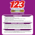 thumbnail image 3 of Detergente líquido 123 Suavizante y Jazmin 4.65Lt, 3 of 5