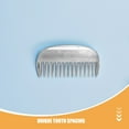 thumbnail image 3 of UPOUART 3Pcs Metal Pet Grooming Combs for Cats Polished Surface Ergonomic Handle Silver, 3 of 8