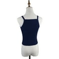 thumbnail image 4 of Women's Ribbed Knit Shirt Summer Basic Sleeveless Cami Crop Top, 4 of 6
