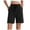 Black, variant on vigerkar Women's Bermuda Shorts Casual Summer Wide Leg Knee Length Casual Shorts Loose Drawstring Waist Sports Short with Pockets Green, XL