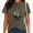 B-Green, variant on UNISHE Women's Skeleton Thumbs Up Print T-Shirts I'm Fine Graphic Tees Washed Vintage Casual Streetwear Tops Black, M