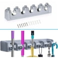 thumbnail image 1 of Broom Holder And Garden Tool Garage Organizer, 1 of 6
