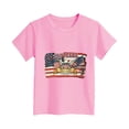 thumbnail image 4 of mgoYE Girls Boy's 4th of July Independence Day T-Shirt Summer 1776 USA America Memorial Day Graphic Tees Tops 250th American Anniversary(Pink,13-14 Years), 4 of 4