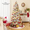 thumbnail image 2 of Gymax 6 FT Flocked Christmas Tree w/ Pine Needles 517 Branch Tips 170 LED Lights, 2 of 9