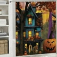 thumbnail image 6 of Fenyluxe Pumpkins Shower Curtain Set Chic Modern Bathroom Decor with Hooks 100% Polyester Fiber Waterproof Shower Curtain for Your Bathroom 69"x72, 6 of 7