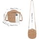 thumbnail image 5 of LHSHID Women Mini String Woven Cross-body Shoulder Bag Top-handle Bag, 5 of 7