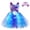 Dark Purple, variant on Girl Dresses Toddler Flower Girl Dress Fashion Toddler Kids Girls Halloween Historical LED Light Tulle Dress HairbOutfits Size 8-10 Years,Blue