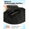 thumbnail image 4 of Long Straight Layered Wigs with Bangs Black Wigs for Women 4x2 Realistic  Scalp Put  and Go Glueless Wigs Synthetic Wig Heat Resistant Fiber Daily Use ( Black, 26Inch), 4 of 6