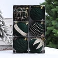 thumbnail image 5 of Qjidjing 6Pcs Christmas Tree Ball Ornaments, 3.15 inch Hanging Flocked Balls, for Christmas Tree, Mantel, Indoor Holiday Decor, 5 of 6