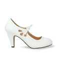 thumbnail image 2 of Chase & Chloe Mary Jane Shoes Women Oxford Pumps - Cute Low Kitten High Heels - Retro Vintage Shoes for Women 1950s Mary Janes Round Toe Shoe with Ankle Strap - Women Dress Shoes, 2 of 6
