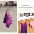 thumbnail image 2 of Purple Snowy Trees Hand Towels 2 PCS, Winter Forest Kitchen Towel Ultra Soft and Highly Absorbent,Decorative Fingertip Face Towel for Bathroom Hotel, 28.3"x 14.4", 2 of 5