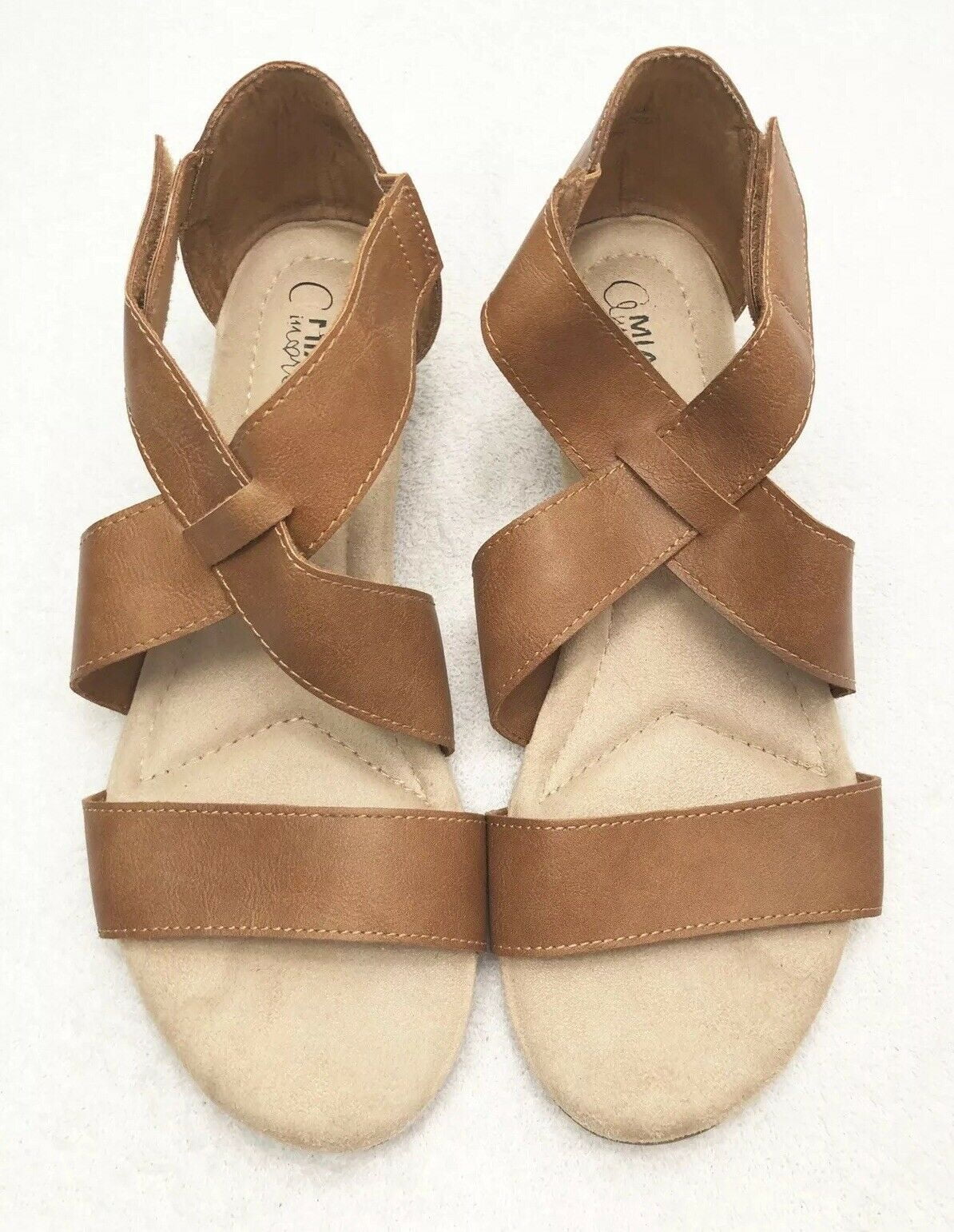 mia amore memory foam sandals