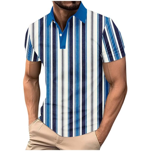 Mens Manga Corta Botón Abajo Camisas con Bolsillo Pulover Botón de Impresión de la Camisa de Solapa de Poliéster Cuello de Vuelta, Blusa Casual para Hombres