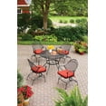 thumbnail image 4 of Better Homes & Gardens Clayton Court Outdoor Metal 5-Piece Dining Set, Red, 4 of 8