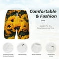 thumbnail image 5 of Gaeub Flower Bush Sunflower Mens Swim Trunks Stretch Beach Shorts Quick Dry for Men Swim Shorts Swimwear with Pockets- X-Large, 5 of 9