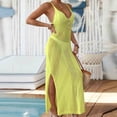thumbnail image 5 of Dlentnea Womens Beach Dresses Swimsuit Summer Crochet Knit V Neck Bathing Suit Cover up Fashion Midi Dress, 5 of 5