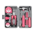 thumbnail image 1 of 24 Pcs Outils de Réparation Ménagers, avec Étui de Rangement Portable, Polyvalent Rose, 1 of 7