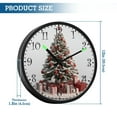 thumbnail image 3 of Voice Activated Clock with Glow Light 12 Inch Large Silent Wall Clock Battery Operated for Home Decor Christmas Tree with Gifts, 3 of 8