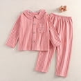 thumbnail image 2 of CAUYDY 10 11 12 13 14 Years Kid Girl Pajamas Teen Sleepers Long Sleeve Shirt and Pants 2Pcs Cute Gift Set Tween Girls Fall Winter Outfits Sizes 11-12 Years,Red, 2 of 5