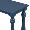 thumbnail image 3 of Euroco Retro Console Table,63" Extra Long Entryway Table with Bottom Shelf and 4 Vase Legs, 2-Tier Narrow Sofa Table Behind the Couch for Entryway, Hallway, Living Room,Navy Blue, 3 of 6