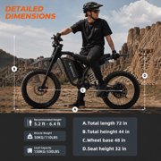 BIGNIU BG-SP Electric Bike for Adults – 750W(peak 3000W) Motor, E Mountain Bike 60V 32Ah UL 2849 Certified