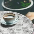 thumbnail image 2 of Ambesonne Abstract Fitted Round Tablecloth, Dandelion Motif, 40"- 44" Diameter, Dried Rose, 2 of 5