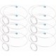 thumbnail image 1 of 8 piezas de soporte de lupa ajustable con cabezal de fijación circular de acero, alambre de lupa para reparación de relojes, relojeros, joyeros, accesorios para gafas., 1 of 5