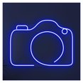thumbnail image 1 of Letrero De Neón Con Forma Cámara, Diseño Minimalista, Ideal Para Estudios Fotográficos, Brillo Ajustable, 38cm, 1 of 3