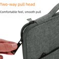 thumbnail image 2 of Bolsa para portátil de gran capacidad, impermeable, a prueba de golpes, forro interior de felpa gruesa, bolsa para tableta, 2 of 5