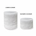 thumbnail image 2 of COUVER Basketball Star White Wristband with Black Number 1, 4 Inch, 1 Pair, 2 of 7