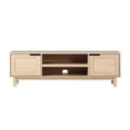 thumbnail image 3 of Walker Edison Contemporary 2-Door TV Stand for TVs up to 65”, Coastal Oak, 3 of 15