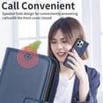 thumbnail image 4 of Feishell Wallet Case for iPhone 16, Wallet Flip Case [Kickstand] with RFID Blocking Card Holders [Shockproof] High Qulity PU Leather Magnetic Closure Case For iPhone 16, Blue, 4 of 10