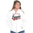 thumbnail image 4 of Out Of Your League Funny Dating Zip Up Hoodie Men's Women's Brisco Brands L, 4 of 6