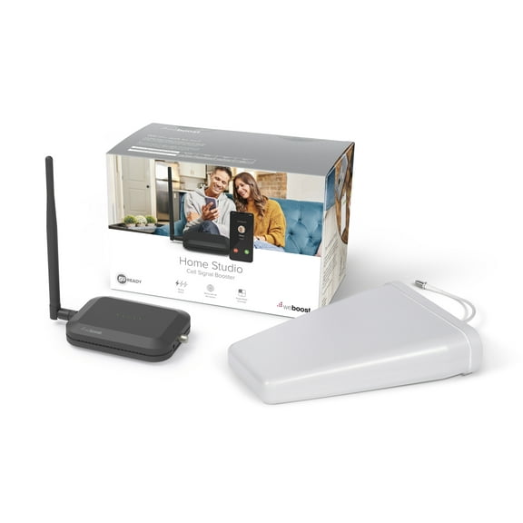 weBoost Home Studio, Cell Phone Signal Booster Kit for 1 Area up to 1,500 sq. ft., Boosts 4G LTE & 5G for all U.S. Carriers, FCC Approved (Model 470166)