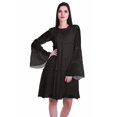thumbnail image 1 of Moomaya Robe Longue à Manches Longues Imprimée Longueur Genou Robe d'Été Évasée et Fluide, 1 of 6