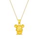 thumbnail image 1 of Collar de ratón chapado en oro, aleación simple, colgante decorativo de ratón macizo para mujer (dorado sin cadena), 1 of 7