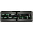 thumbnail image 3 of Ceramic Black With Green Carbon Fiber Inlay Beveled Edge Ring (Size 10) Made In China cer53-10, 3 of 5