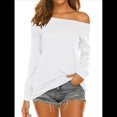 thumbnail image 3 of Blusa de Larga con Cuello y Hombros Descubiertos para Mujer S, 3 of 7