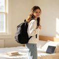 thumbnail image 3 of Lightweight Back to School Bag,Unisex Backpack,Zipper Multi-compartment,Adjustable Shoulder Strap,Everyday Carry on Travel Daypack, 3 of 6