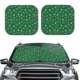 thumbnail image 2 of Fuzoiu Milk Tea Print Car Windshield Sunshade,Folding Front Windshield Sun Shade,for Most Car Sedan SUV Truck,Car Windshield Sunshade-Medium, 2 of 6