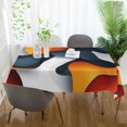 thumbnail image 3 of Yayeee Tablecloths 54" x 54" Rectangle Wrinkle Resistant Party Table Cover, Abstract Wavy, 3 of 8