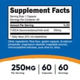 thumbnail image 2 of Suplemento Nutricost Tudca 250 mg 60 cápsulas de ácido tauroursodesoxicólico, 2 of 6