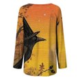 thumbnail image 5 of Costumes d'Halloween pour Femmes 2023 en Liquidation T-Shirt à Col Rond Oversize pour Femmes T T-Shirts à Imprimé d'Halloween T-Shirt à Manches Courtes Blouse Hauts, 5 of 5