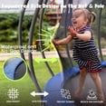 thumbnail image 4 of LHX Trampoline for Kids 12FT 14FT 16FT Outdoor Trampolines with Basketball Hoop, Safety Enclosure Net, Lights, Sprinklers, Recreational Heavy Duty Trampoline, 1400lbs Loading, Easy to Install, 4 of 10