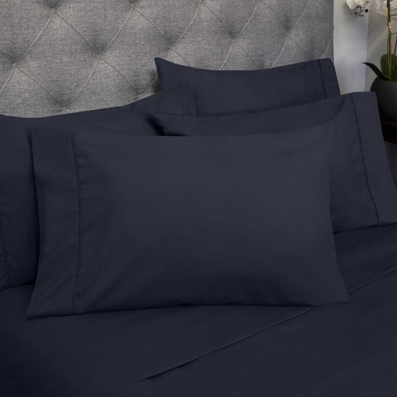 Details about  / 5 PC Split Sheet Set All Sizes /& White Solid 1000 Thread Count Egyptian Cotton