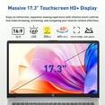 thumbnail image 3 of HP Essential 17.3" HD+ Laptop, Intel N100, 8GB RAM, 512GB SSD + 128GB eMMC, Windows 11 Home, Purple, 3 of 7